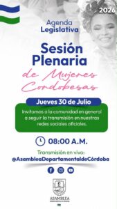 SESIÓN PLENARIA ORDINARIA @ ASAMBLEA DEPARTAMENTAL DE CORDOBA